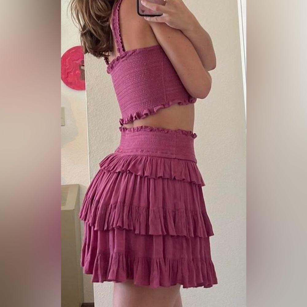 Free people flowy skirt set